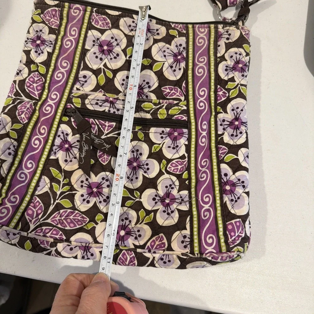 Vera Bradley Plum Petals Quilted Crossbody ~ Floral Print ~‎